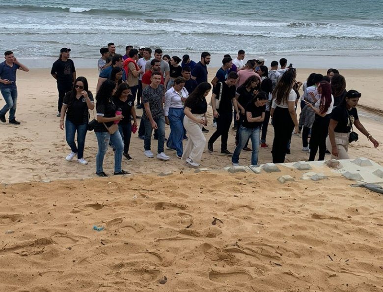 Alunos do IFPB Patos fazem visita técnica ao enrocamento de Ponta Negra