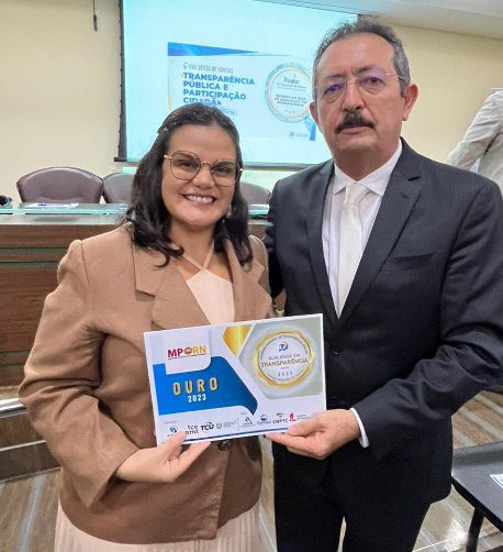 MPRN recebe selo ouro do Programa Nacional de Transparência Pública