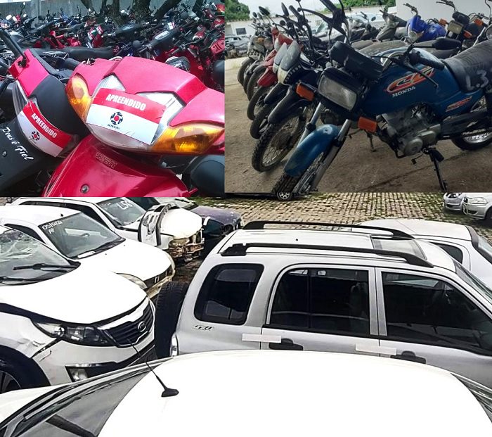 Leilão online do Detran acontece nesta terça-feira (26), os veículos estão retidos no pátio de Mossoró