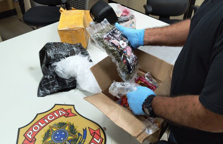 Maconha, comprimidos de ecstasy e notas falsas de reais são apreendidas em uma transportadora em Natal