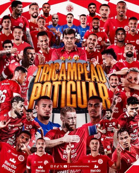 América-RN vence ABC e é tricampeão potiguar de 2025