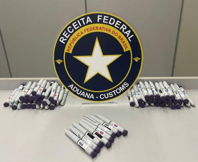 Receita apreende quase R$ 120 mil em canetas do medicamento Mounjaro no Aeroporto de Natal