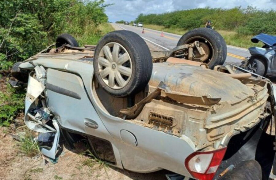 Acidente na BR-226 deixa três mortos e outras três crianças ficam em estado grave