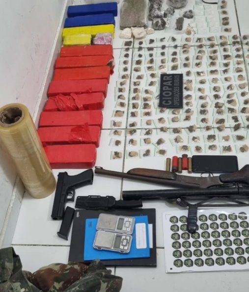 Ação rápida: policiais da Ciopar apreendem drogas e armas de fogo em Parnamirim
