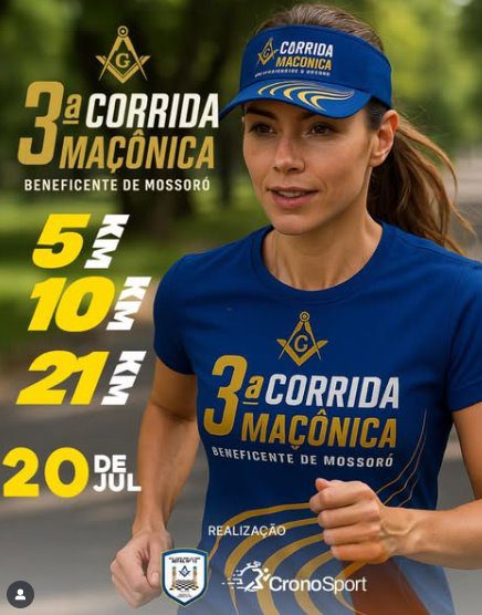 3ª Corrida Maçônica Beneficente de Mossoró acontece neste domingo (20)