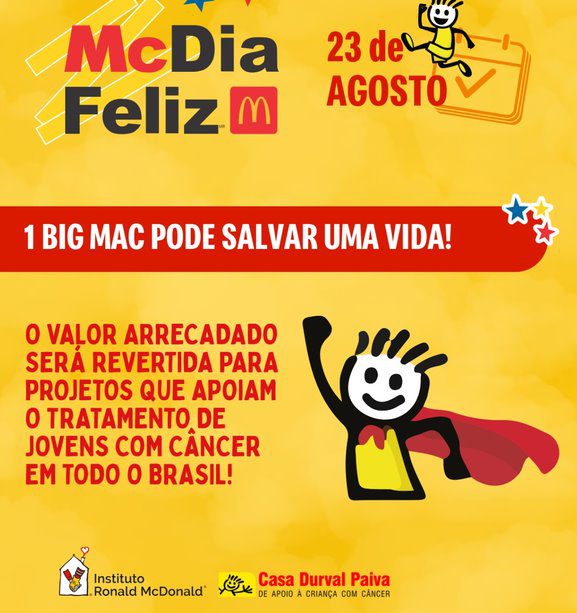 McDia Feliz: últimos dias de venda antecipada de tíquetes da Casa Durval Paiva