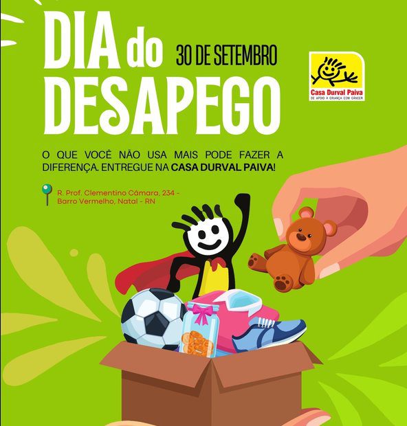 Casa Durval Paiva promove nova edição do Dia do Desapego nesta terça-feira (30)